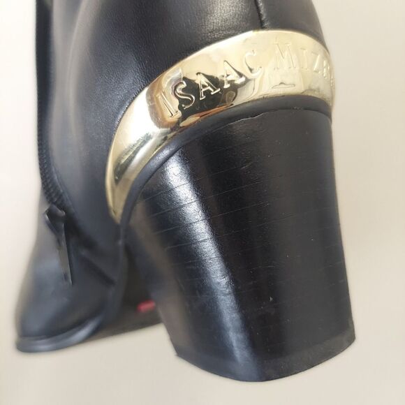 Isaac Mizrahi Julian Leather Ankle Boots - Picture 6 of 8